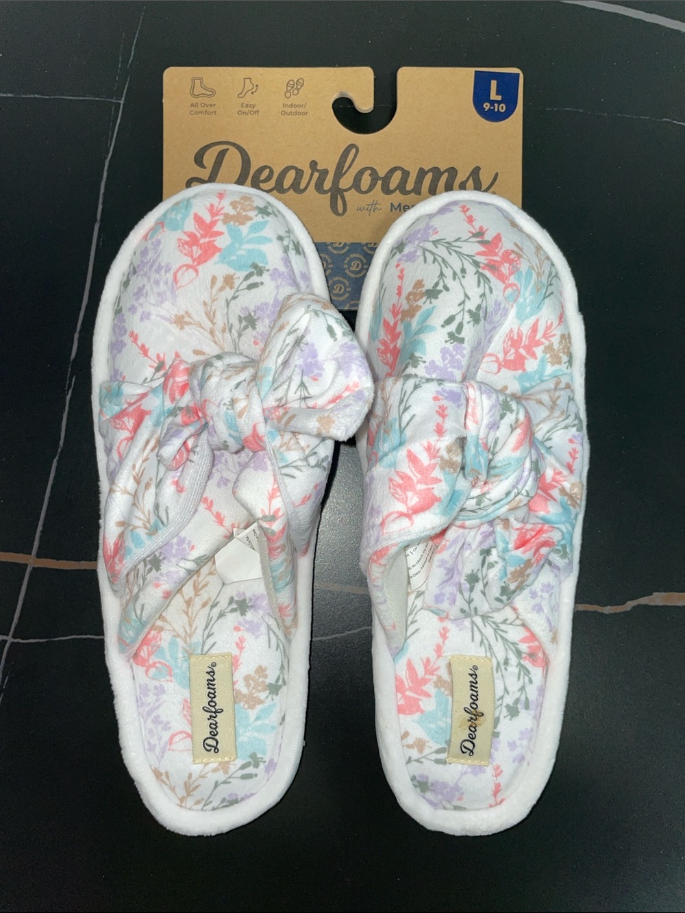 DEERFOAMS MEMORY FOAM SLIPPERS FTL-07-249